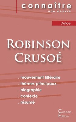 bokomslag Fiche de lecture Robinson Crusoé de Daniel Defoe (Analyse littéraire de référence et résumé complet)