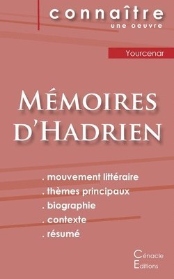 bokomslag Fiche de lecture Mmoires d'Hadrien de Marguerite Yourcenar (Analyse littraire de rfrence et rsum complet)