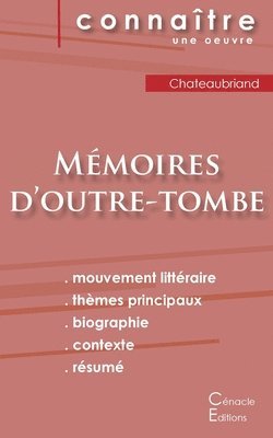 Fiche de lecture Memoires d'outre-tombe de Chateaubriand (Analyse litteraire de reference et resume complet) 1