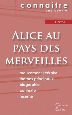 bokomslag Fiche de lecture Alice au pays des merveilles de Lewis Carroll (Analyse littéraire de référence et résumé complet)