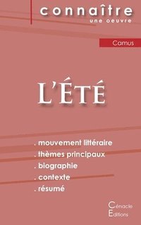 bokomslag Fiche de lecture L'Ete de Albert Camus (Analyse litteraire de reference et resume complet)