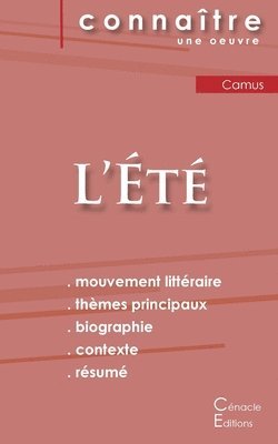 Fiche de lecture L'Ete de Albert Camus (Analyse litteraire de reference et resume complet) 1