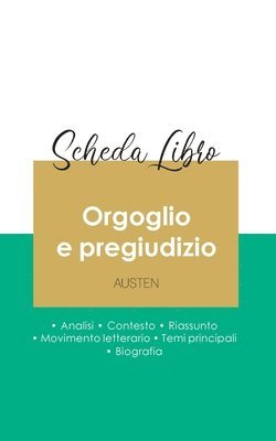 bokomslag Scheda libro Orgoglio e pregiudizio di Jane Austen (analisi letteraria di riferimento e riassunto completo)