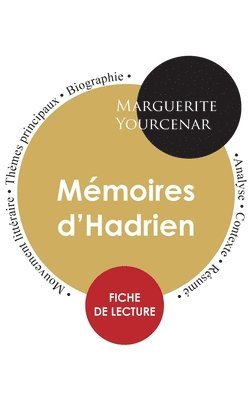 Marguerite Yourcenar - Fiche de lecture Mémoires d'Hadrien (Étude intégrale), Häftad