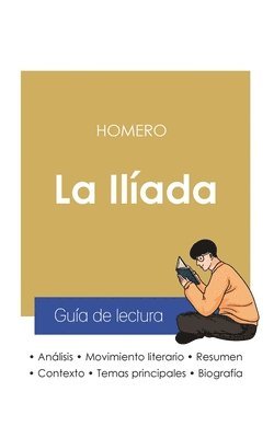 bokomslag Gua de lectura La Ilada de Homero (anlisis literario de referencia y resumen completo)