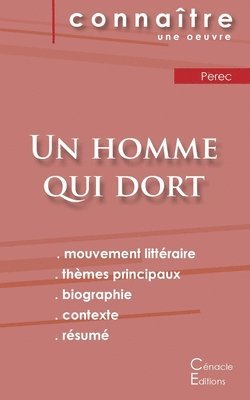 Georges Perec - Fiche de lecture Un homme qui dort de Georges Perec (analyse littéraire de référence et résumé complet), Häftad