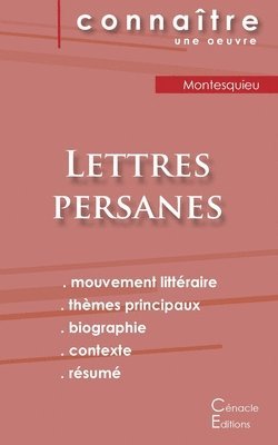 bokomslag Fiche de lecture Lettres persanes de Montesquieu (analyse littéraire de référence et résumé complet)