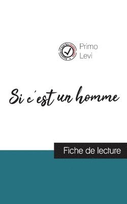 bokomslag Si c'est un homme de Primo Levi (fiche de lecture et analyse complte de l'oeuvre)