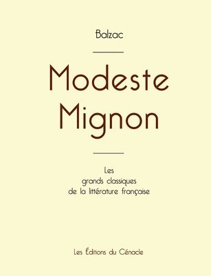 bokomslag Modeste Mignon de Balzac (dition grand format)