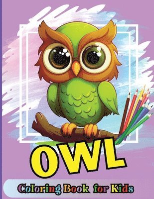 bokomslag Owl Coloring book for kids