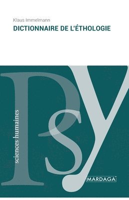 bokomslag Dictionnaire de l'éthologie
