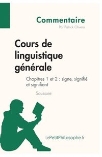 bokomslag Cours de linguistique gnrale de Saussure - Chapitres 1 et 2