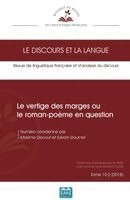 TBD - vertige des marges ou le roman-poème en question, Häftad