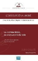 TBD - commentaire, du manuscrit à la toile, Häftad