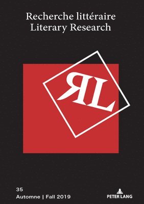 bokomslag Recherche littéraire / Literary Research