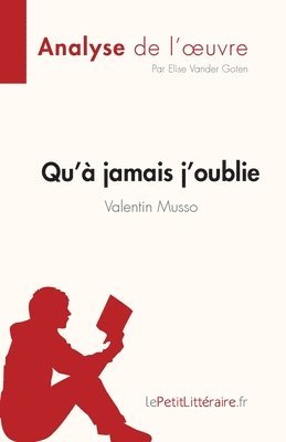 bokomslag Qu' jamais j'oublie de Valentin Musso (Analyse de l'oeuvre)