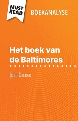 bokomslag Het boek van de Baltimores van Joël Dicker (Boekanalyse)