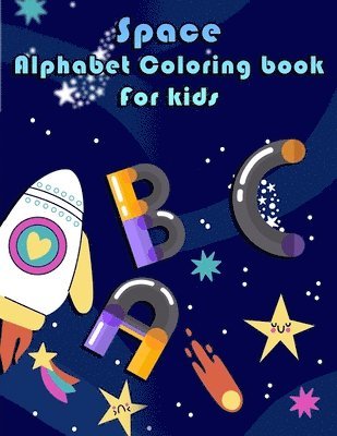 Space Alphabet Coloring Book for Kids 1