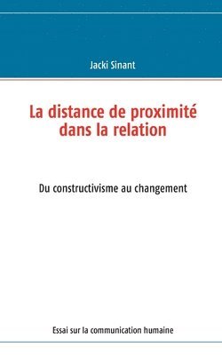 bokomslag La distance de proximit dans la relation