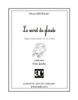 Pierre Develay - secret du Glaude, Häftad