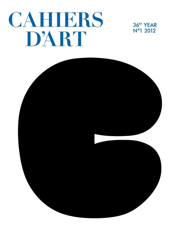 Cahiers dArt N1, 2012 1