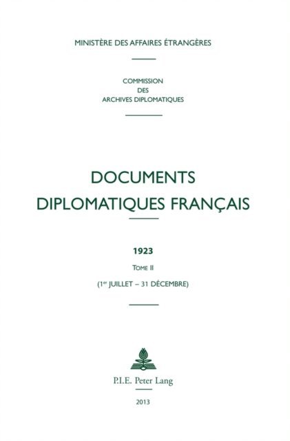 Ministère Des Affaires Étrangè, Ministère Des Affaires Étrangères - Documents Diplomatiques Français, Inbunden