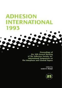 bokomslag Adhesion International 1993