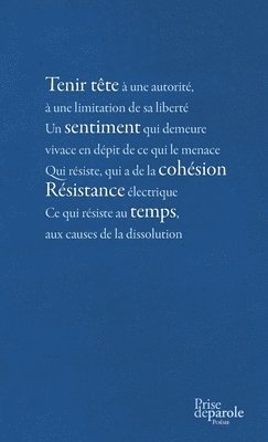 Poèmes de la résistance, Häftad