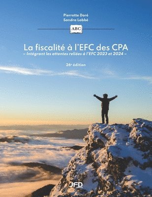 bokomslag fiscalité à l'EFC des CPA - 26e édition