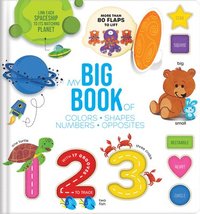bokomslag Touch, Trace, and Learn!: My Big Lift-The-Flap Book of Shapes, Colors, Numbers & Opposites Interactive Tracing Board Book for Toddlers 1-3 Preschool L
