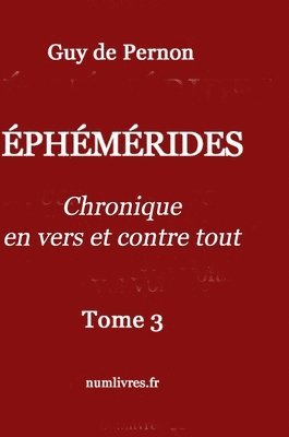 bokomslag Éphémérides Tome III