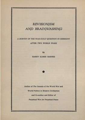 Revisionism and Brainwashing