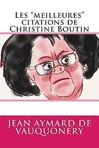 bokomslag Les 'meilleures' citations de Christine Boutin