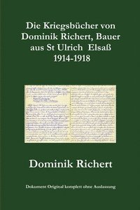 bokomslag Die Kriegsbcher von Dominik Richert, Bauer, aus St Ulrich / Elsa 1914-1918