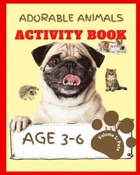 bokomslag Adorable Animals Activity Book Volume 1