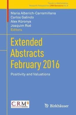 bokomslag Extended Abstracts February 2016