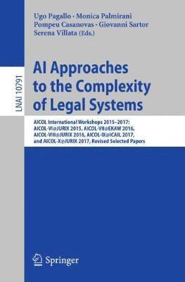 bokomslag AI Approaches to the Complexity of Legal Systems