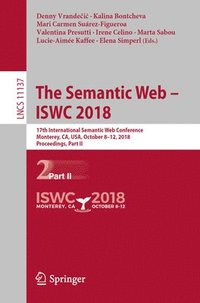bokomslag The Semantic Web  ISWC 2018