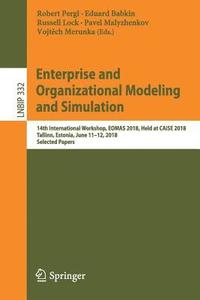 bokomslag Enterprise and Organizational Modeling and Simulation