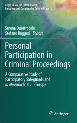 bokomslag Personal Participation in Criminal Proceedings