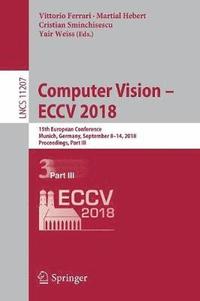bokomslag Computer Vision - ECCV 2018