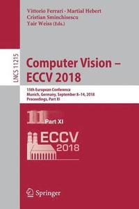 bokomslag Computer Vision - ECCV 2018