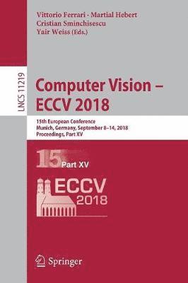 bokomslag Computer Vision - ECCV 2018