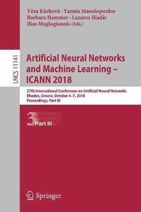 bokomslag Artificial Neural Networks and Machine Learning - ICANN 2018