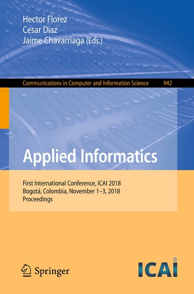 Hector Florez, Cesar Diaz, Jaime Chavarriaga - Applied Informatics, Häftad