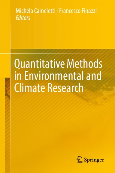 bokomslag Quantitative Methods in Environmental and Climate Research