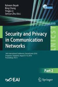 bokomslag Security and Privacy in Communication Networks