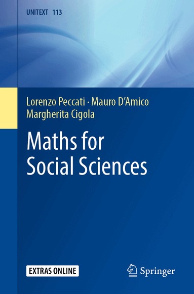 Lorenzo Peccati, Mauro D'Amico, Margherita Cigola - Maths for Social Sciences, Häftad