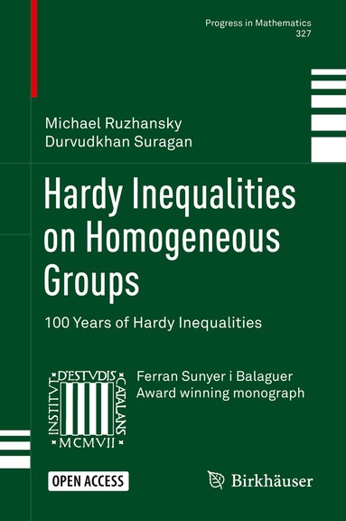 Michael Ruzhansky, Durvudkhan Suragan - Hardy Inequalities on Homogeneous Groups, Inbunden