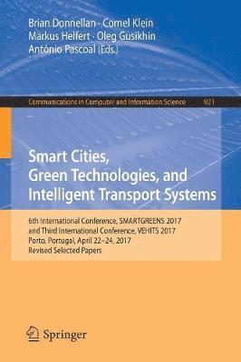bokomslag Smart Cities, Green Technologies, and Intelligent Transport Systems